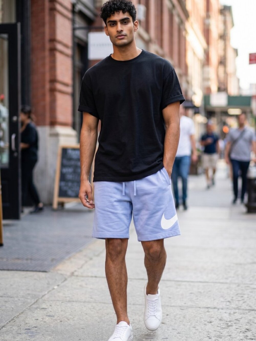 Nike Sportswear Club Men Graphic Shorts light marine